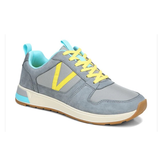 Vionic Shoes - Vionic Rechelle Sneaker- Light Grey Suede Leather